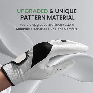 ถุงมือกอล์ฟหนังแกะสำหรับผู้ชาย/ผู้หญิงถุงมือเล่นกอล์ฟแบบน้ำหนักเบาระบายอากาศได้ด้ามจับซ้ายมีแรงกระแทกสูงโลโก้ออกแบบได้ตามต้องการ - Product Image 6