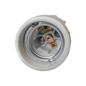 2 pezzi portalampada in ceramica in porcellana E27, portalampada con viti per fili elettrici e gancio in ferro da appendere per- - Product Image 3
