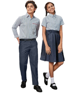 OEM Custom Made Unisex High School Dress Set Style uni Uniforme de collège pour les étudiants Chemise à manches courtes Saison d'hiver - Product Image 6