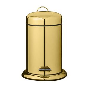 Small Office Metal Waste Bin With Decorative Pattern Finish That <b>Matches</b> Interior And Provides Long Lasting Use - Product Image 4