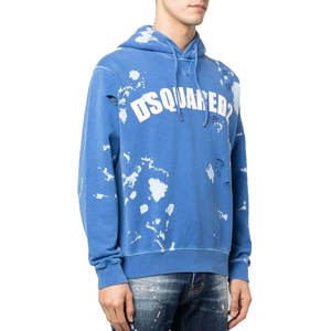 Sweat à capuche personnalisé vintage effet vieilli, délavé à l'acide, épais, effet soleil, en coton molletonné français, coupe oversize pour homme - Product Image 2