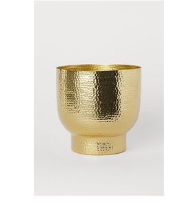 Contemporary iron planter with <b>matching</b> angular stand for sleek statement greenery in luxury modern apartments - Product Image 6