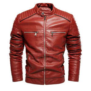 Chaqueta de Invierno para Hombre, de Cuero y Lona de Primera Calidad, Resistente al Viento, Transpirable y Ecológica, en Oferta Online - Product Image 2
