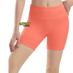 Pantalones cortos de motorista negros de cintura alta para mujer, estampado de poliéster Spandex, Control de barriga, botín, voleibol, gimnasio, Yoga, baile, entrenamiento, nuevo - Product Image 1