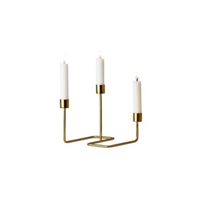 Bien vendu bougeoir en métal aluminium décoration de mariage pièce maîtresse chevet bougeoir ensemble prix le moins cher bougeoir - Product Image 1