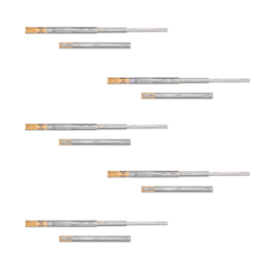 Modello Emuca spagna 3051405 Set di 5 guide per cassetti a prolunga morbida 45mm di altezza 500mm di profondità - Product Image 1