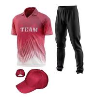 Conjunto Deportivo Personalizado al por Mayor para Partidos de Cricket, Transpirable, Cómodo, de Manga Larga, con Estampado por Sublimación, Camiseta y Pantalones