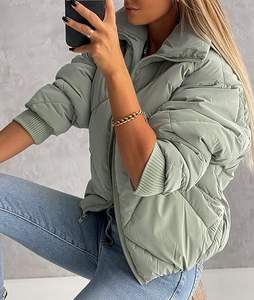 Abrigo cálido de invierno 2025 para mujer, chaleco acolchado con chaqueta sin mangas con cremallera, transpirable, impermeable, relleno de algodón - Product Image 1