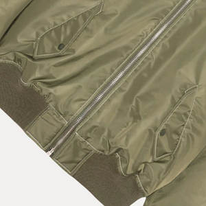 Blouson bombardier matelassé Streetwear élégant et chaud Blouson aviateur matelassé avec poignets côtelés Blouson aviateur décontracté pour hommes - Product Image 6