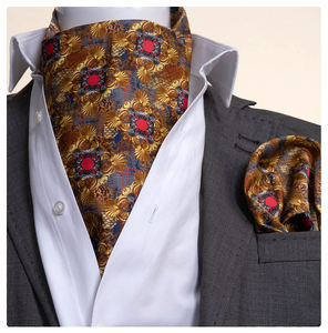 Exve - Juego de Accesorios Formales para Hombre con Estampado Floral Exclusivo, Corbata, Pañuelo de Bolsillo, Caja de Regalo, 100% Poliéster - Product Image 6