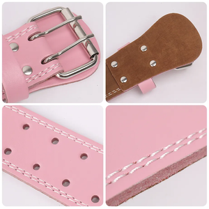 Musculation entraînement Logo personnalisé entraînement force rose Fitness sécurité ceinture d'haltérophilie pour les filles - Product Image 3