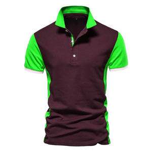 เสื้อโปโลกอล์ฟสำหรับผู้ชาย, เสื้อโปโลแขนสั้นผ้าฝ้ายขนาดใหญ่และสูงสำหรับใส่ในชีวิตประจำวันกลางแจ้งฤดูร้อน - Product Image 5