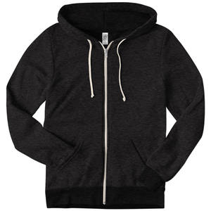 Bella + Canvas Unisex Tri-blend Full-Zip Lightweight Hoodie Hoodies con bolsillos Men's Terry Full-Zip Hoodie - Product Image 3