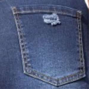 กางเกงยีนส์ขาสั้นผู้หญิงแบบไม่ยืด รุ่นคัสตอม ปี 2025 สไตล์ขาดๆ แบบลำลองสำหรับฤดูร้อน พร้อมลายปัก ผ้าฝ้าย 100% คุณภาพสูง - Product Image 5