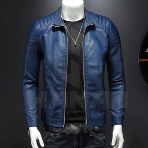 Veste en cuir durable pour hommes avec manches longues et couche intérieure matelassée chaude du Pakistan à bas prix - Product Image 4