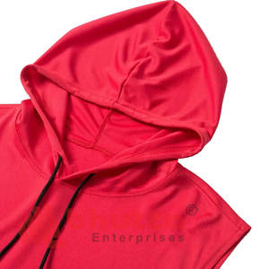 Nueva Llegada, Sudadera con Capucha de Verano para Hombre, Tejida, Cómoda, de Algodón Transpirable, Talla Grande, Sin Mangas, para Gimnasio, Fitness y Moda - Product Image 3