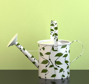 Arrosoir rond en fer de couleur assortie autocollant émail pour arrosoirs de jardin caractéristiques décor de jardin pépinière outils de jardin en métal - Product Image 1