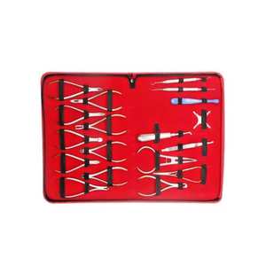 Juego de Herramientas Dentales de Ortodoncia de 18 Piezas, Alicates Tc, Acero Inoxidable de Grado Quirúrgico, Autoclavable, Kit Profesional para Dentistas - Product Image 1