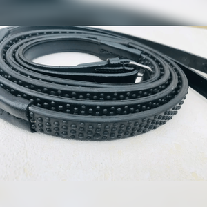 Riendas de goma de lujo personalizadas al por mayor, el mejor agarre para jinetes, productos de caballos, ADIBA OVERSEAS, modelo AO/R/01 - Product Image 3