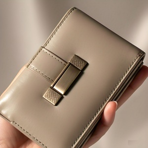 Cartera de mano elegante de cuero genuino para mujer, bloqueo RFID, múltiples ranuras para tarjetas, cremallera, bolsillo para monedas, soporte para teléfono, cartera elegante - Product Image 3