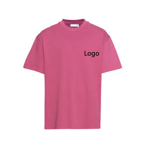 Nueva llegada al por mayor personalizado ácido lavado camisas gota hombro de gran tamaño de microfibra ácido lavado camiseta Stock algodón manga corta - Product Image 1