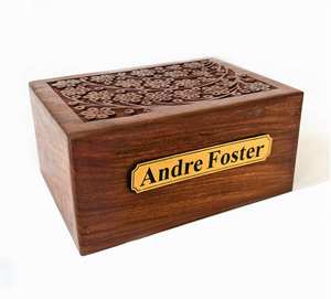 ส่วนบุคคลทําด้วยมือ Urn สําหรับเถ้ามนุษย์ Rosewood สังหารเพลิง Urn ไม้สําหรับเถ้ามนุษย์ Urn ขนาดใหญ่ keepsake กล่อง - Product Image 2