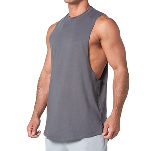 Camiseta Deportiva de Color Sólido, Precio de Fábrica al por Mayor, para Gimnasio, Entrenamiento Muscular, Corte Lateral Abierto, Ajuste Holgado, Unisex, Ropa de Yoga - Product Image 2