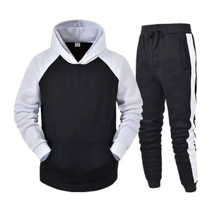 Ensemble de survêtement 2 pièces personnalisé avec logo, coupe ajustée tendance, sweat-shirt pour homme, vêtements de sport tendance, sweat-shirt décontracté - Product Image 4