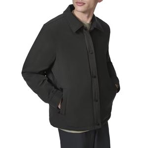 เสื้อแจ็คเก็ตบอมเบอร์คุณภาพสูงแบบยูนิเซ็กซ์ คอจีน สำหรับฤดูหนาว ผ้าฝ้าย 100% กันน้ำ กันลม มีฮู้ด ปิดด้วยซิป ซับในด้วยผ้าฝ้าย - Product Image 3