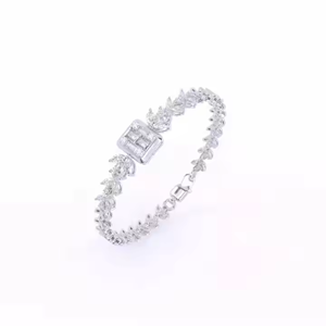 Best Quality 925 Sterling Silver Hip Hop Style Iced Out Tennis <b>Bracelet</b> Moissanite Diamond Jewelry for Gift <b>Fine</b> <b>Bracelets</b> - Product Image 2