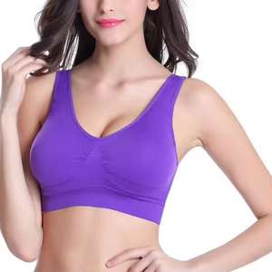 Haute qualité couleur unie vêtements actifs dos nu Push up dames soutiens-gorge de sport Gym Fitness Yoga porter pour femme - Product Image 3