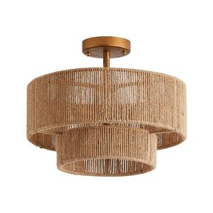 Handcrafted Eco-Friendly Bamboo Lampshade with Traditional Coastal Design for Soft Ambient Lighting in Living Rooms Dining Areas - Product Image 2
