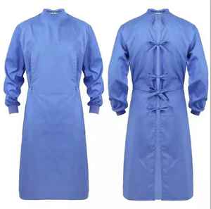 Robes de patient unisexes personnalisées, différents styles, tailles, couleurs et impression de logo disponibles pour les cliniques et les maisons de retraite - Product Image 1