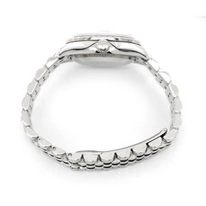 Montre à quartz en acier inoxydable avec cadran en verre de luxe à la mode sertie de moissanite glacée pour hommes - Product Image 4