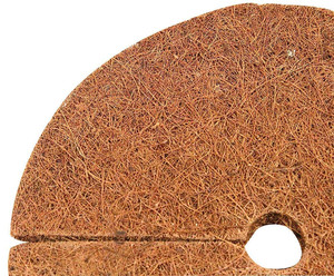 Feuille de prévention des mauvaises herbes rondes en noix de coco 100% tapis de paillis rond en fibre de coco biodégradable écologique - Product Image 2