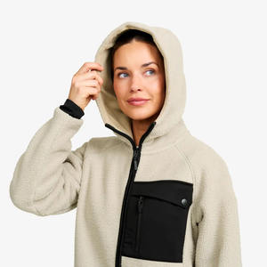 Custom Logo High Quality Unisex Pullover Sweatshirt Winter Solid <b>Sherpa</b> Breathable Anti Wrinkle <b>Hoodies</b> for <b>Women</b> Comfortable - Product Image 6