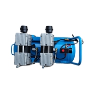Compresor de Aire Portátil LAXMO con Pistón, 1600W/2400W, 220V, 50Hz, 50 Litros, 2 Etapas, Motor Silencioso sin Aceite, para Pintura, LXFO-50L C 1