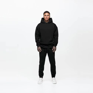 Sudadera con capucha sólida informal para hombre 100% Jersey de algodón Sudaderas con capucha bordadas de invierno con diseño en blanco Technics con capucha - Product Image 4