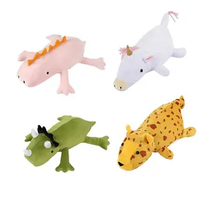 Khủng long trọng đồ chơi sang trọng màu hồng khủng long/Xanh Triceratops/Cam rồng vàng báo trắng Kỳ Lân và cá mập xanh nhồi bông búp bê