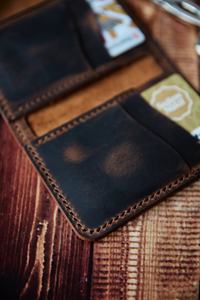 Leather <b>Card</b> <b>Holder</b> <b>Wallet</b> Business Personalized Id Coin Purses Gift for Her Father's Day Gift LCR-0025B - Product Image 3