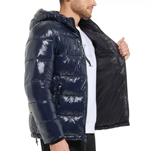 Chaqueta acolchada impermeable a prueba de viento con cremallera suave de primavera personalizable con frente de camuflaje de alta calidad para hombre - Product Image 6