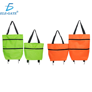 Carrito de Compras Plegable de 25L con Ruedas (Estructura de Aluminio y Plástico, Bolsa de Tela, Piezas Metálicas/Acero, Plataforma Ligera) - Product Image 1