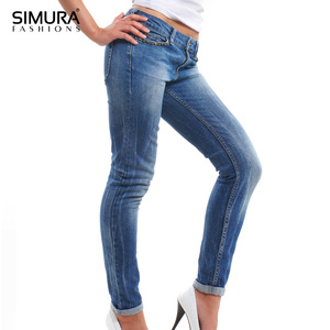 Shorts Vaqueros Ajustados de Cintura Media para Mujer, Marca SIMURA, Estilo Casual, Ecológicos, de Secado Rápido, con Spandex/Poliéster - Product Image 5