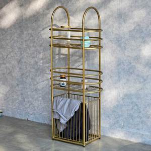 Bathroom Shelves <b>Iron</b> Frame Storage Shelf with Baskets KPT68014 - Product Image 6