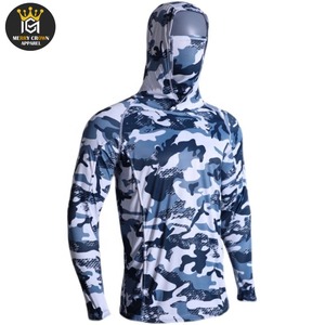 Sudadera con Capucha para Pesca, Impermeable, Transpirable, de Secado Rápido, con Protección UV y Protección Facial, Estampado por Sublimación, para Hombre - Product Image 4