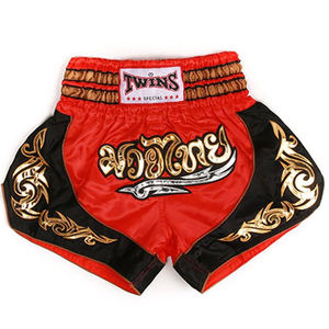 Shorts de MMA sur mesure en gros, motif uni, shorts de combat en toile avec logo brodé, shorts de MMA imprimés par sublimation décontractés - Product Image 4