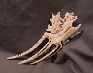 GUIDE ACCESSOIRES DE CHEVEUX EN CORNE DE BUFFALO POLI FAIT À LA MAIN Fourchette à cheveux Bâton Barrettes Clips pour bijoux Matiss Coiffure - Product Image 2