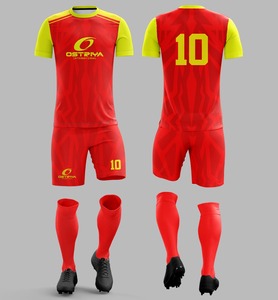 Heat Transfer Printing Breathable Quick Dry Short Sleeve Soccer Wear Sets Made Spandex/Polyester Custom Made Sports Uniform - Product Image 2