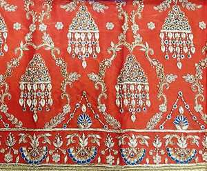 Designer moderne non cousu fantaisie brodé à la main femmes Style traditionnel indien Protection solaire taille libre Salwar Kameez pour - Product Image 3