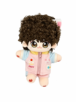 Peluche Garçon Cheveux Bouclés Personnalisés avec Oreilles de Chat, Veste de Sport, Jouet en Peluche Kawaii, Article de Collection, Vente en Gros